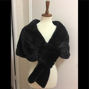 Neiman Marcus Black Mink Stole